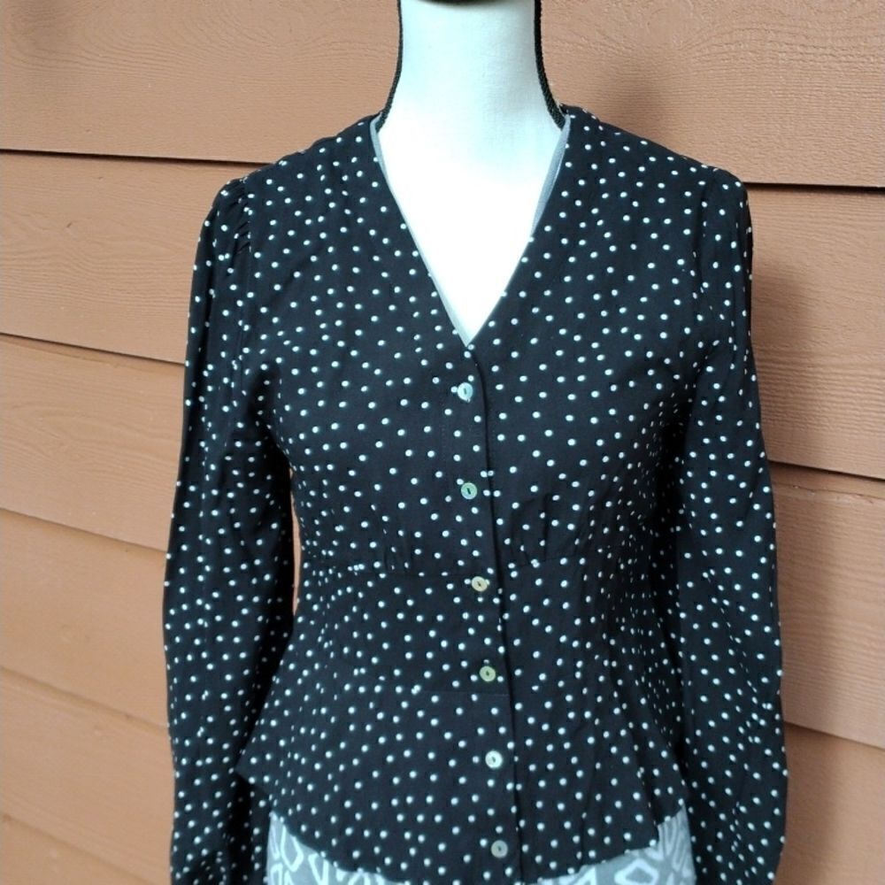 EssentialsΒ byβABSβPolkaβDotβBlouse